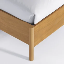 Modern Queen Bedroom Set with 1 Dresser and 2 Floating Nightstands Light Brown