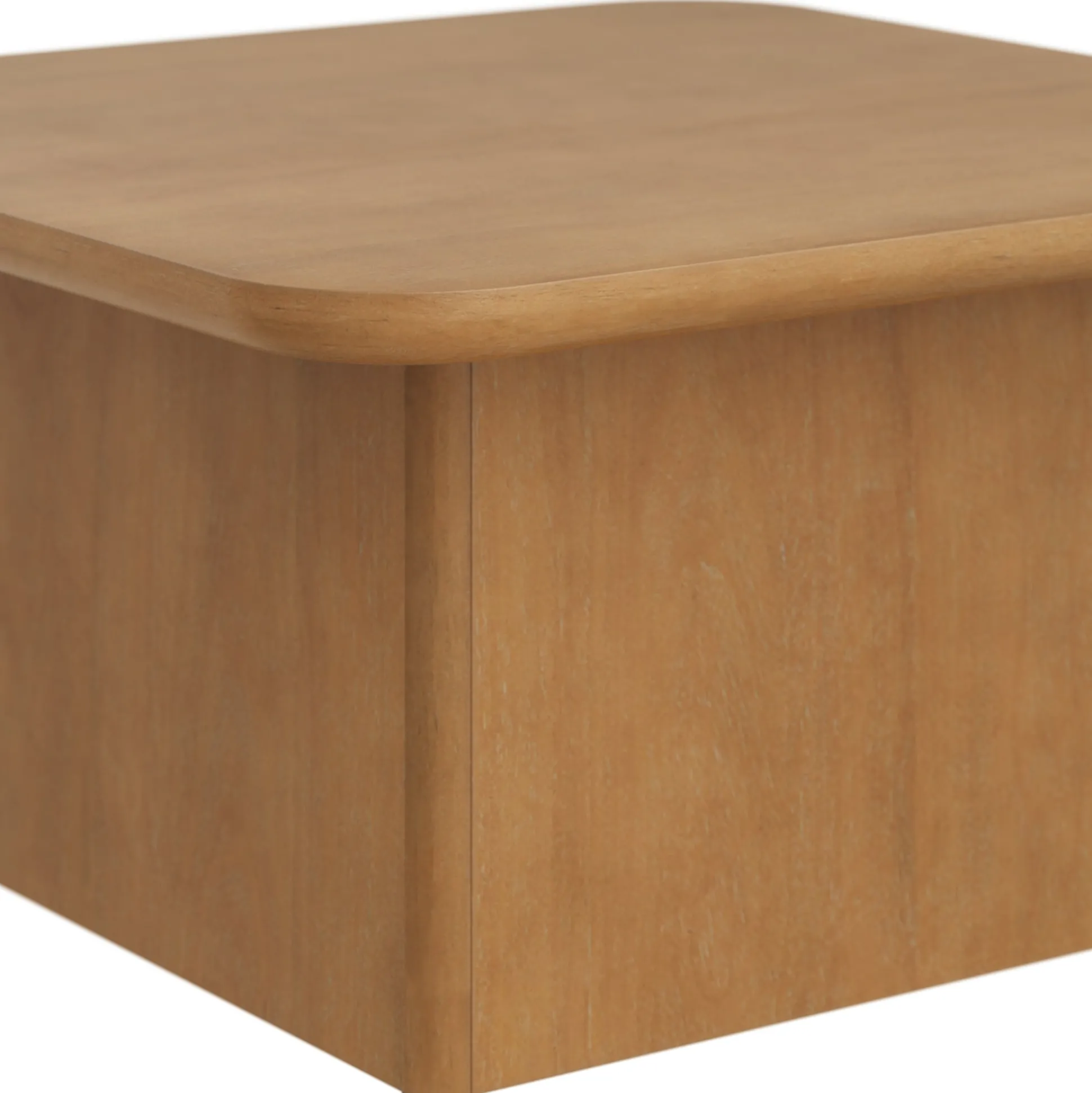 Modern Rustic Wood Square Coffee Table Light Brown