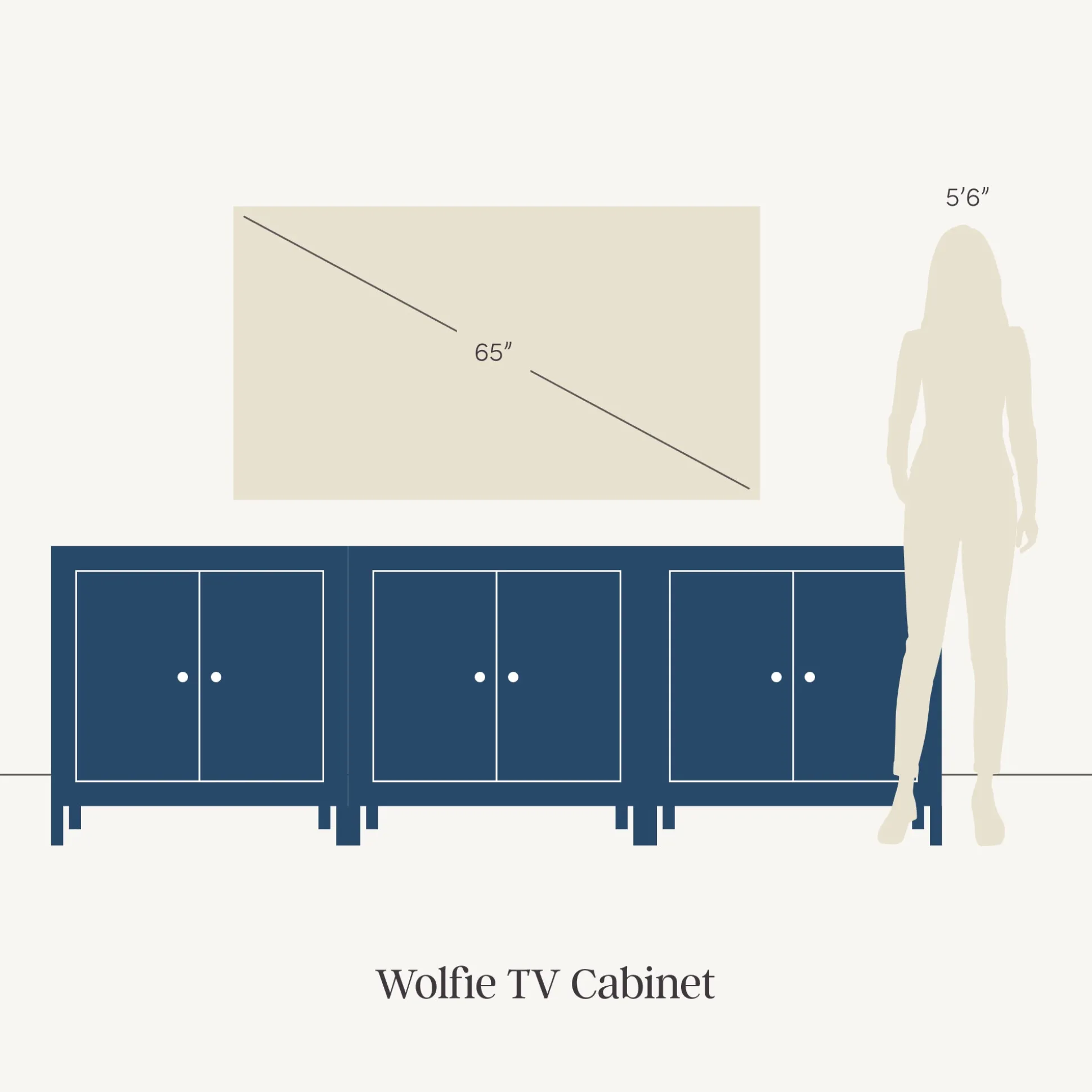 Modern TV Console with Textured Front for TVs up to 75" Black Oak