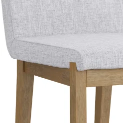 Modern Upholstered Counter Height Bar Stool w/ Back Gray