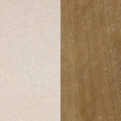 Modern Upholstered Stool with Bent Wood Back Flax/Light Brown (Set of 4)