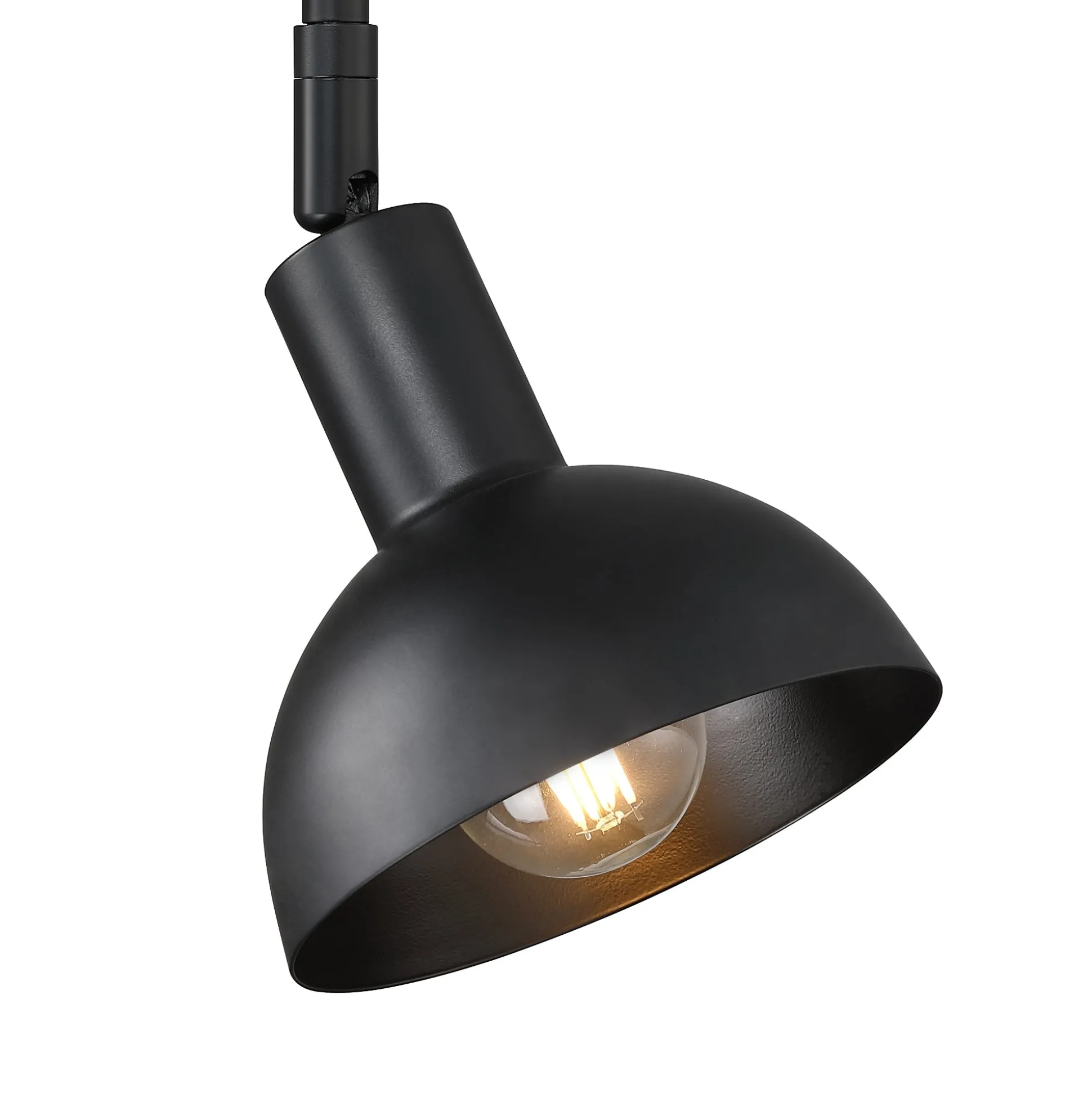 Plug-In Adjustable Metal Wall Light Black