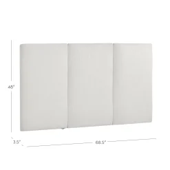 Queen Size Wall Mounted Textured Boucle Headboard
