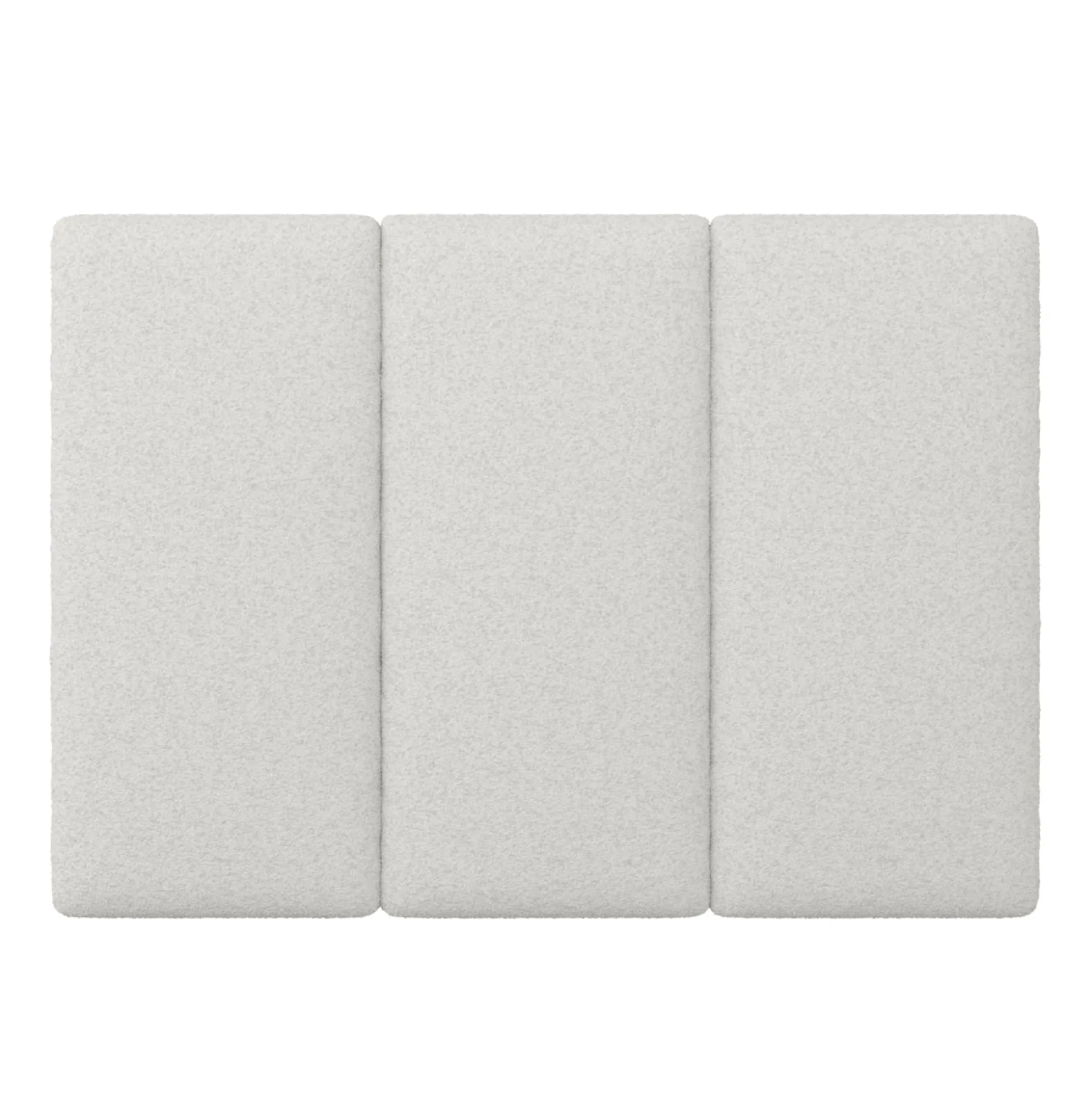 Queen Size Wall Mounted Textured Boucle Headboard