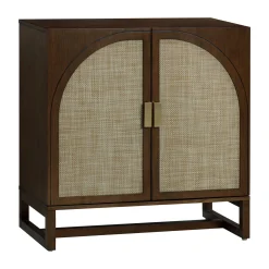 Rattan Arched TV Console Stand for TVs up to 65