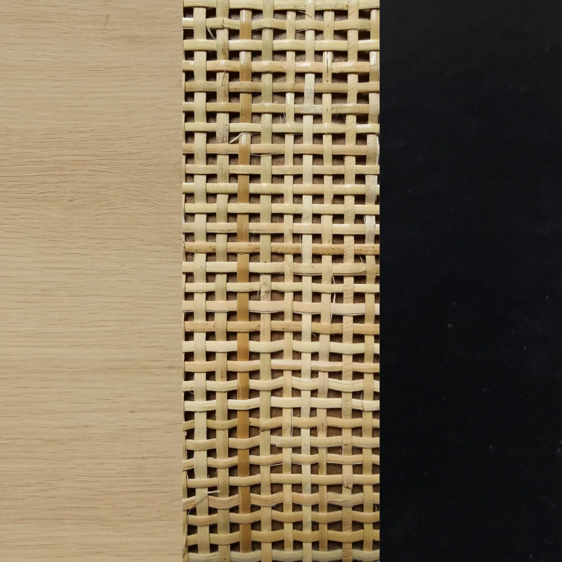 Rattan Bedroom Set Light Oak