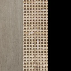 Rattan & Wood 2-Door TV Cabinet Light Oak