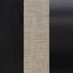 Rattan, Wood & Metal 3-Drawer Dressers Black (Set of 3)