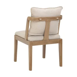 Scandinavian 2-Pack Dining Chair with Back Light Brown