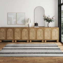 Seagrass Arched TV Console Cabinet for TVs up to 100