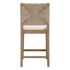 Seagrass Counter Height Bar Stools Light Brown (Set of 4)