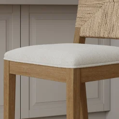 Seagrass Counter Height Bar Stools Light Brown (Set of 2)