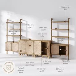 Seagrass Entertainment Center Brown