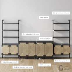 Seagrass Entertainment Center Black