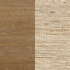 Seagrass Wall Bookshelves with Doors Light Brown (Set of 2)