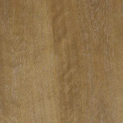 Solid Wood Desk with Drawer & Rounded Legs Light Brown