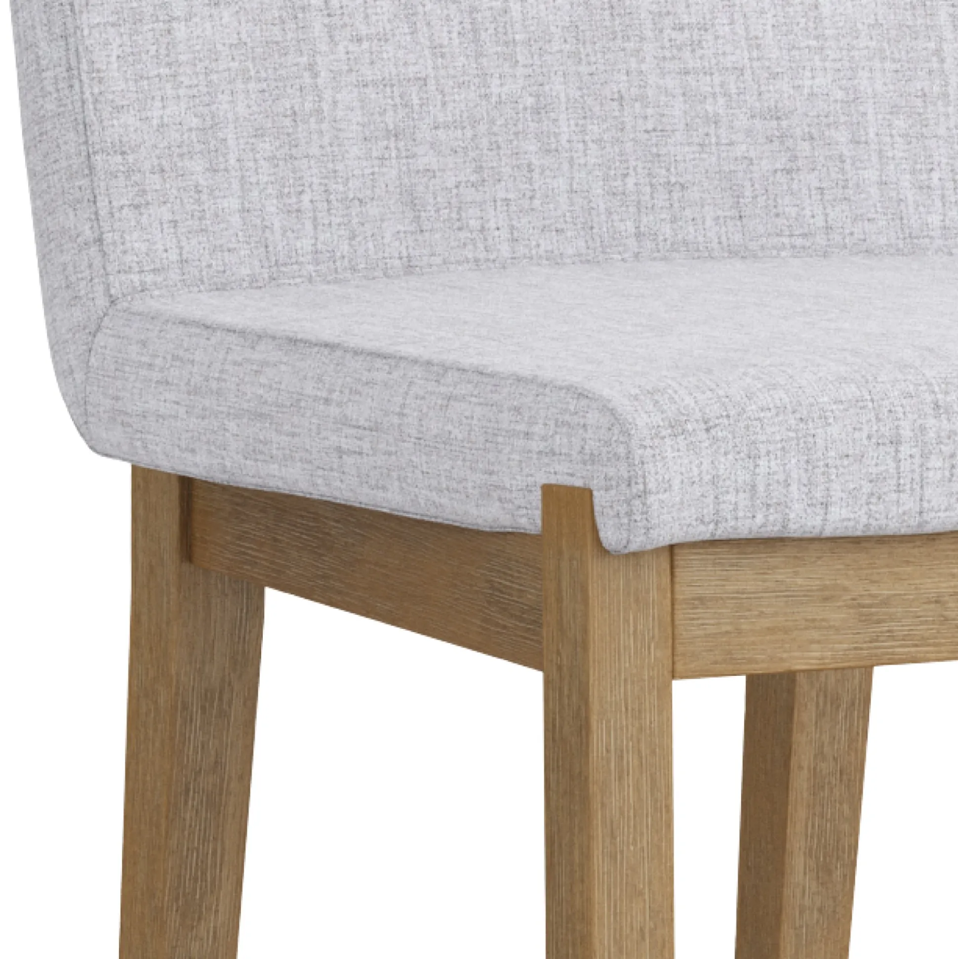 Upholstered Counter Height Bar Stool w/ Back Gray (Set of 2)