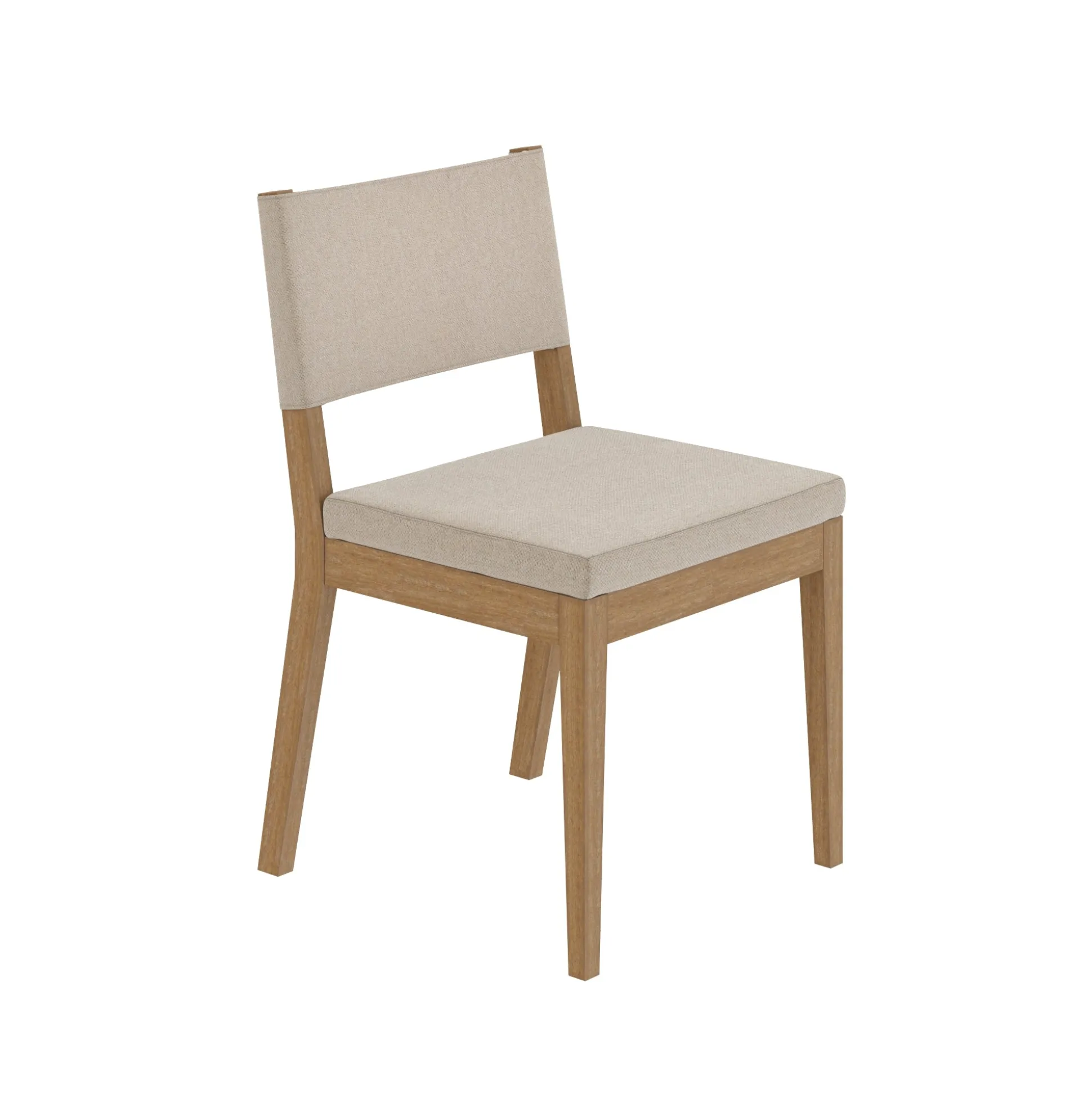 Upholstered Dining Chair Light Brown (Set of 6)