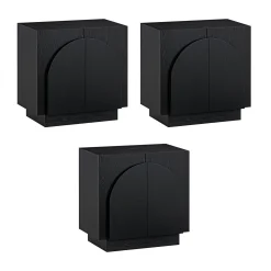 Wood Arched TV Console Stand for TVs up to 75