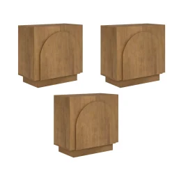 Wood Arched TV Console Stand for TVs up to 75