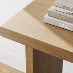Wood Console Table Light Brown