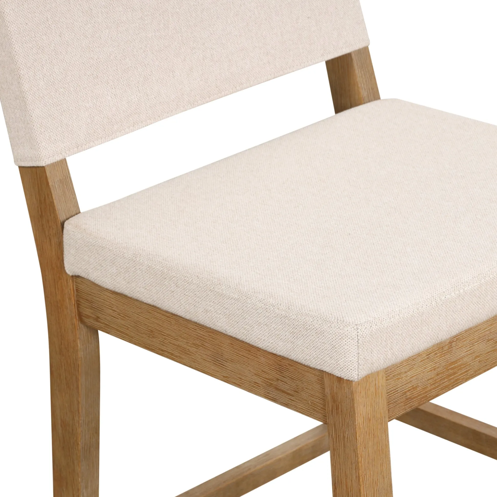 Wood Counter Height Bar Stools Light Brown Flax (Set of 4)