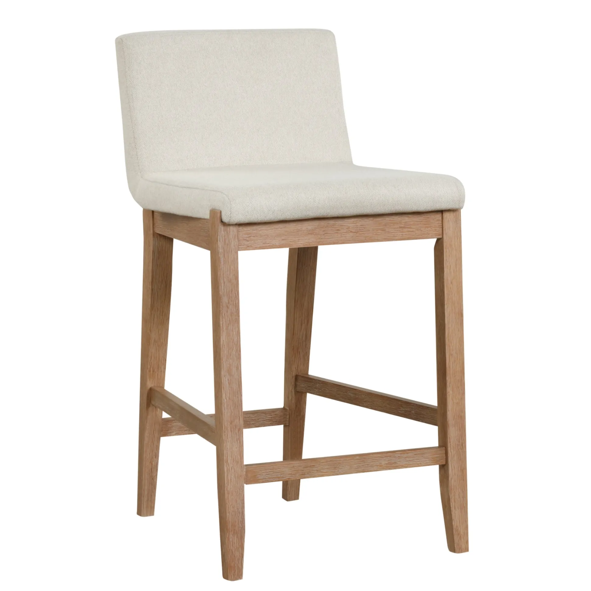 Wood Counter Height Bar Stools Light Brown (Set of 2)