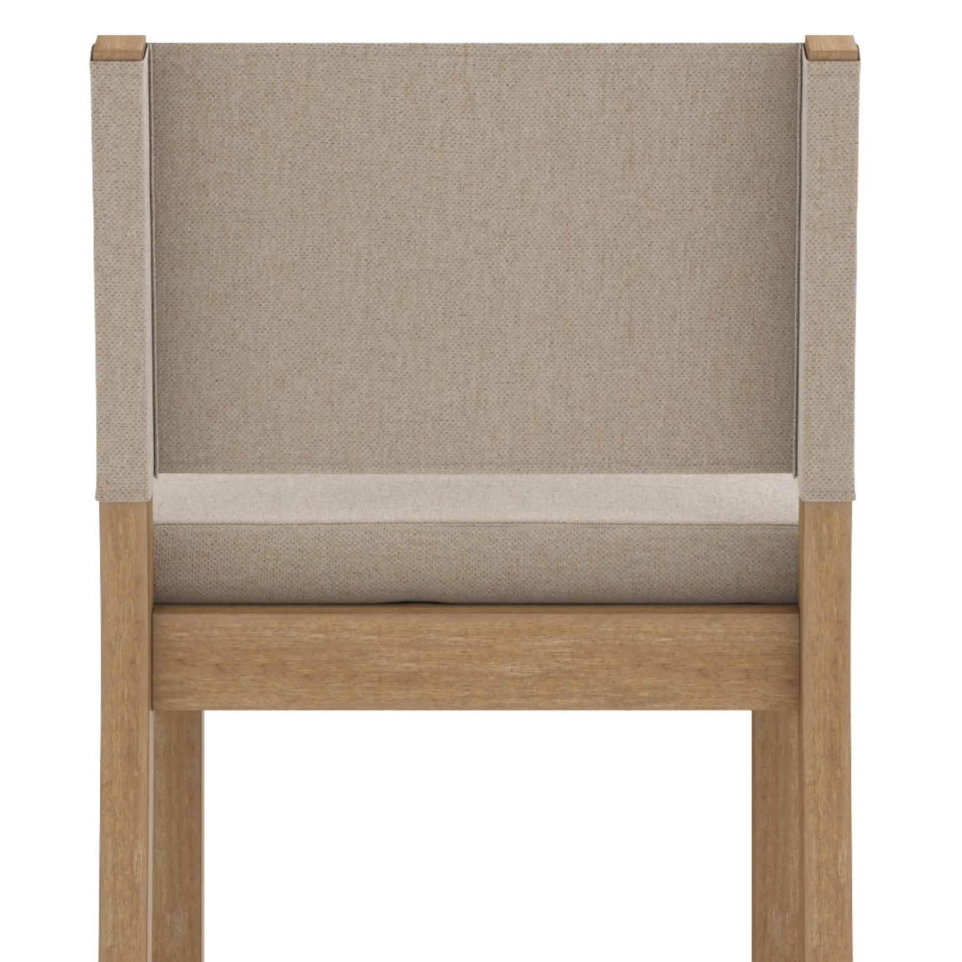 Wood Counter Height Bar Stool Light Brown Flax