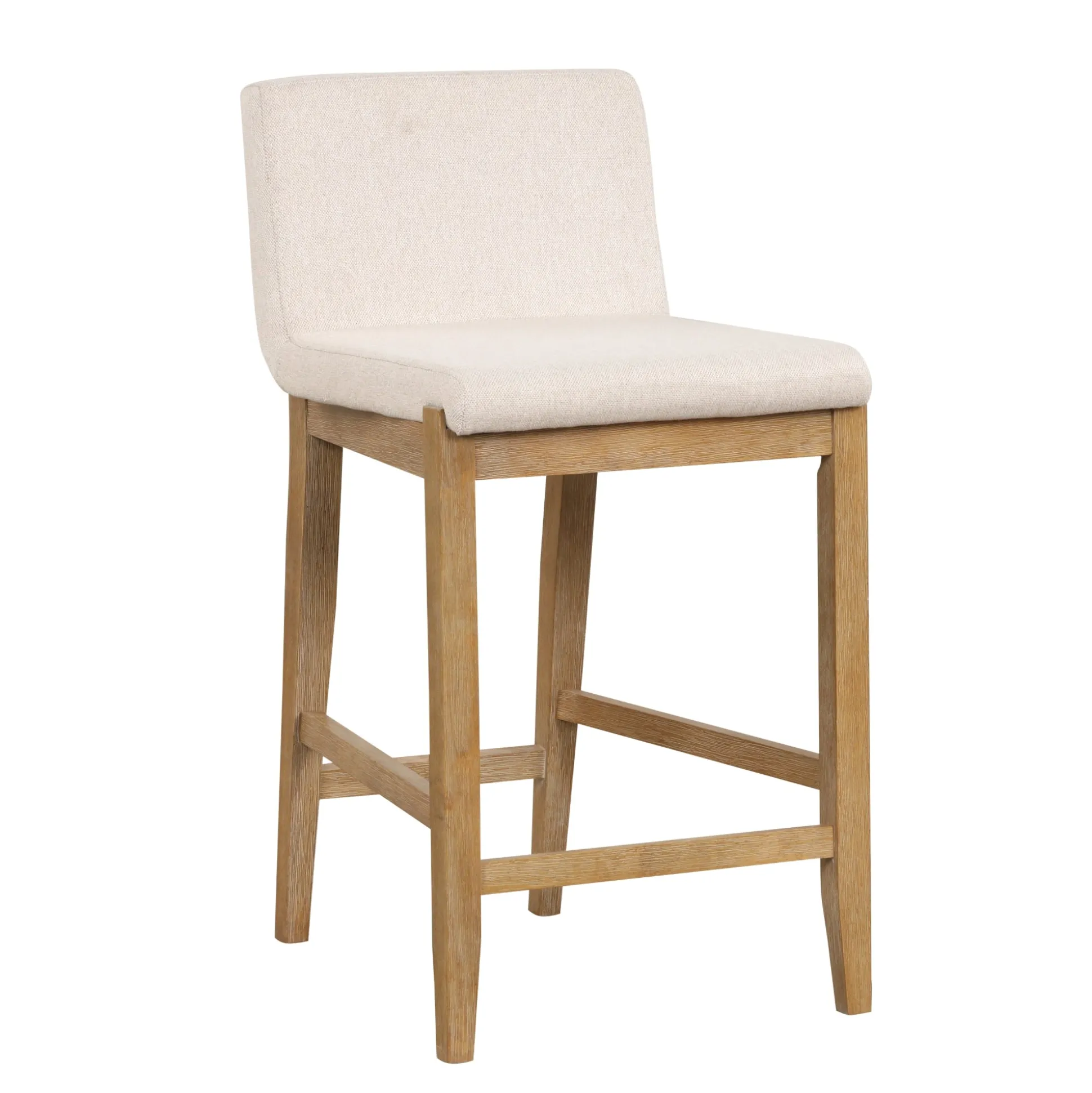 Wood Counter Height Bar Stools Light Brown (Set of 3)