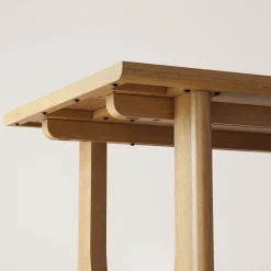 Wood Dining Table for 6 with U-Shaped Legs