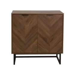 Wood Herringbone TV Console for TVs up to 65