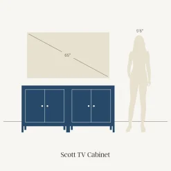 Wood Transitional Fluted Cabinet Credenza Black Oak (Set of 2)