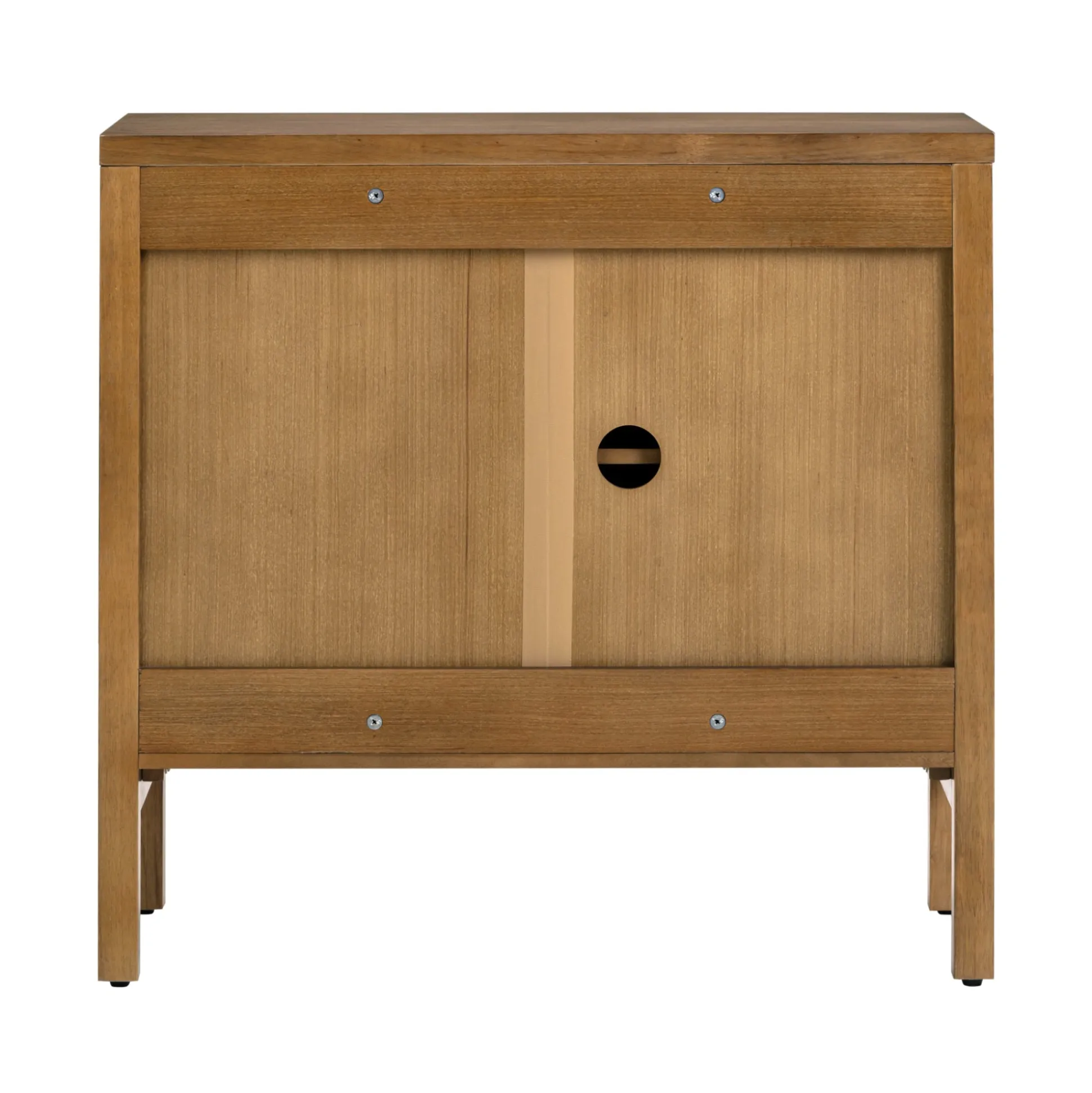 Wood Transitional Fluted TV Console Light Brown for TVs up to 65"
