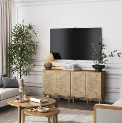 Wood TV Console for TVs up to 65
