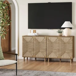Wood TV Console for TVs up to 65
