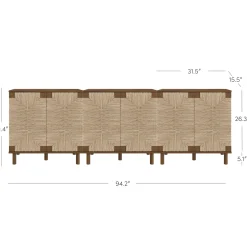 Wood TV Console for TVs up to 75
