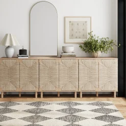 Wood TV Console for TVs up to 75