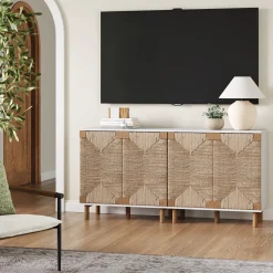 Wood TV Console for TVs up to 65