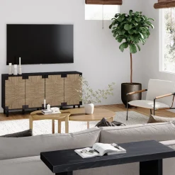 Wood TV Console for TVs up to 65