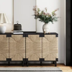 Wood TV Console for TVs up to 65