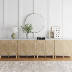 Wood TV Console for TVs up to 100