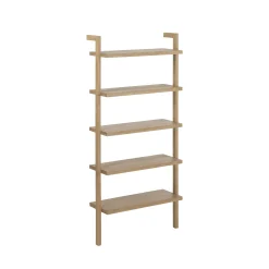 Wood Wall Bookshelves Light Brown (Set of 3)