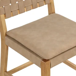 Woven Counter Height Bar Stools Brown (Set of 4)